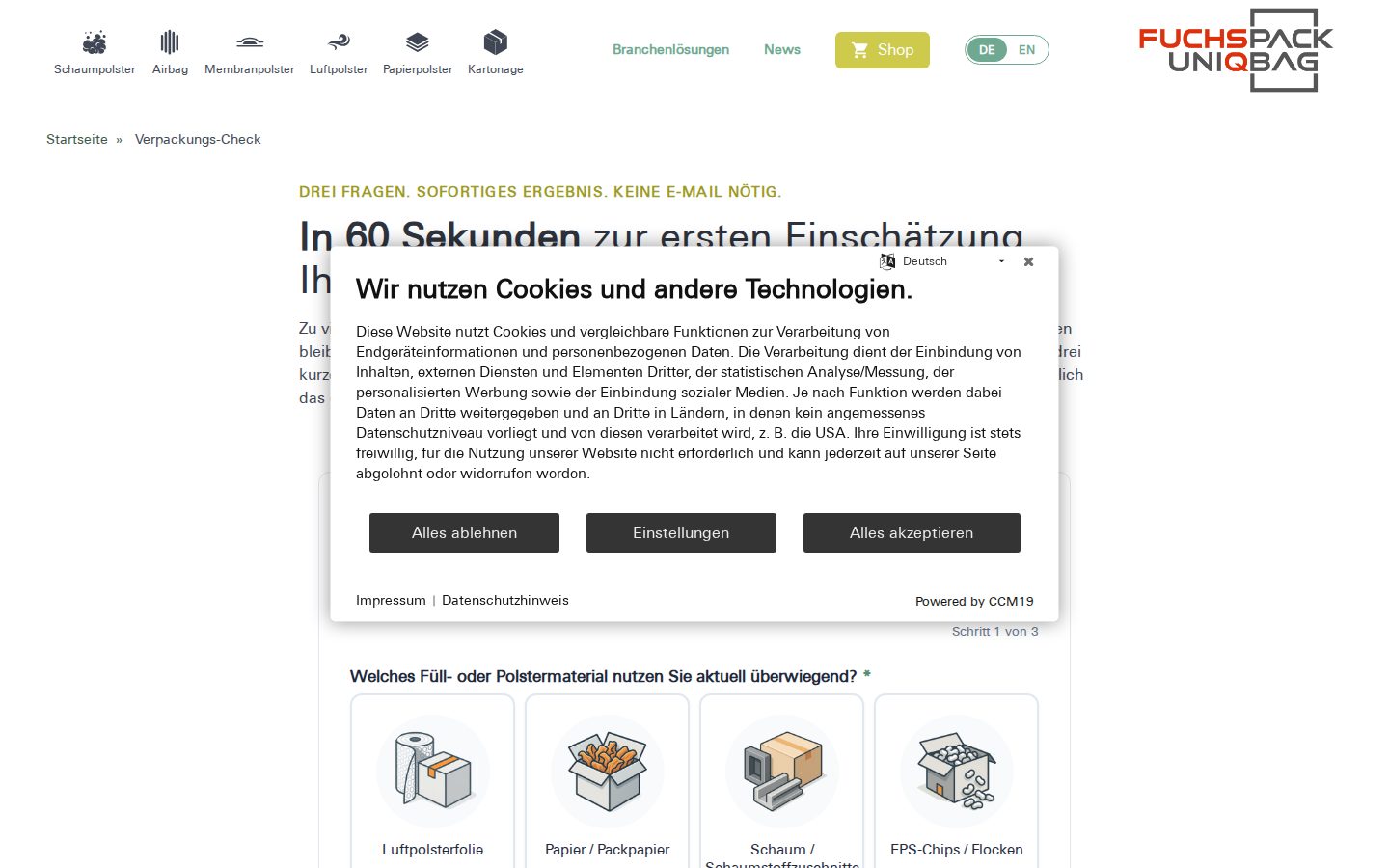 Verpackungs-Check