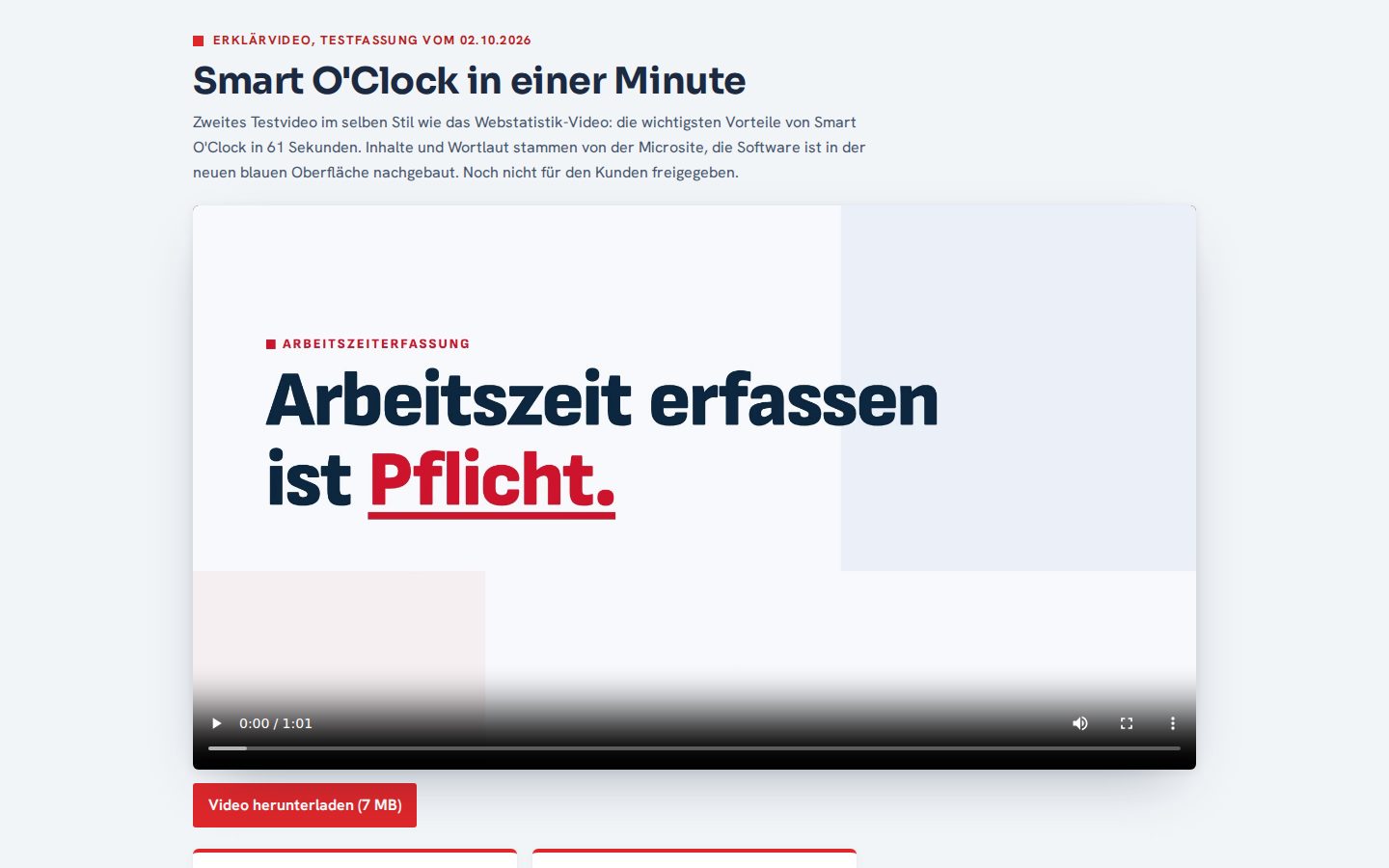 Erklärvideo-Seite
